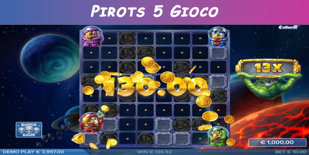 pirots 5 gioco